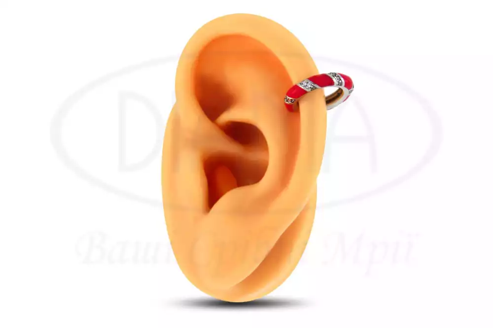 Срібна сережка фото 1