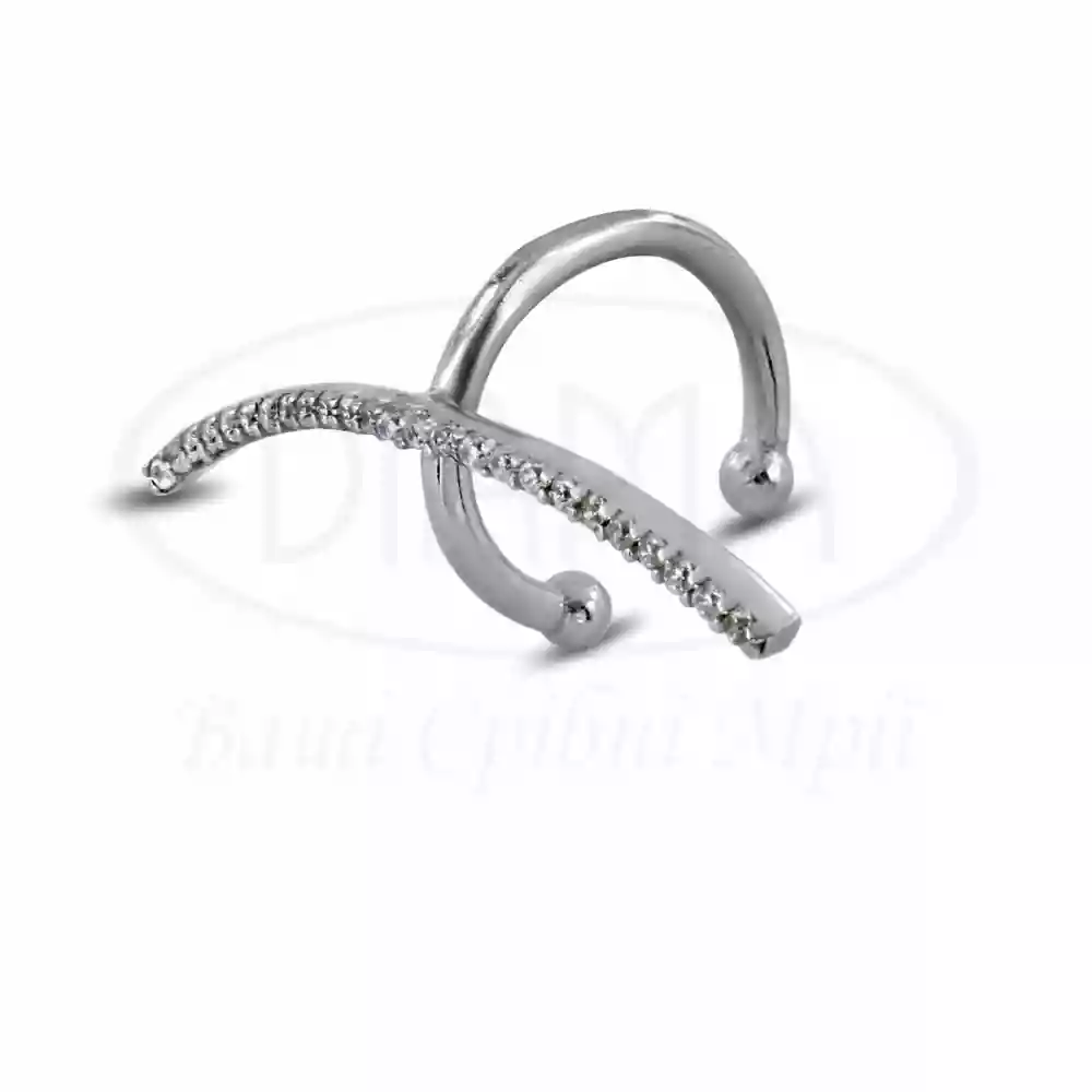 Срібна сережка фото 2