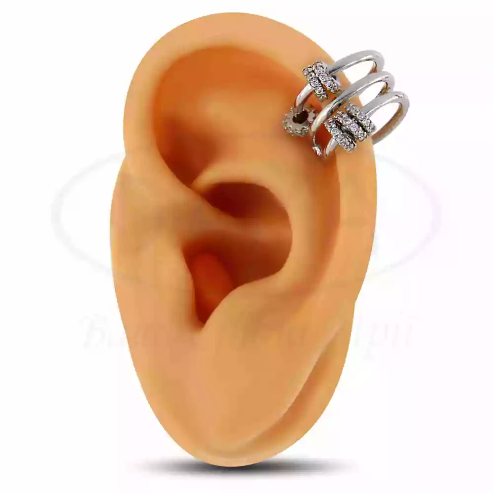 Срібна сережка фото 1