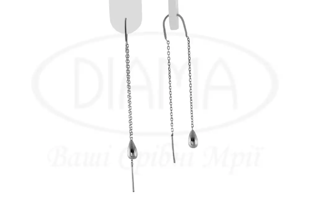 Срібна сережка фото 1