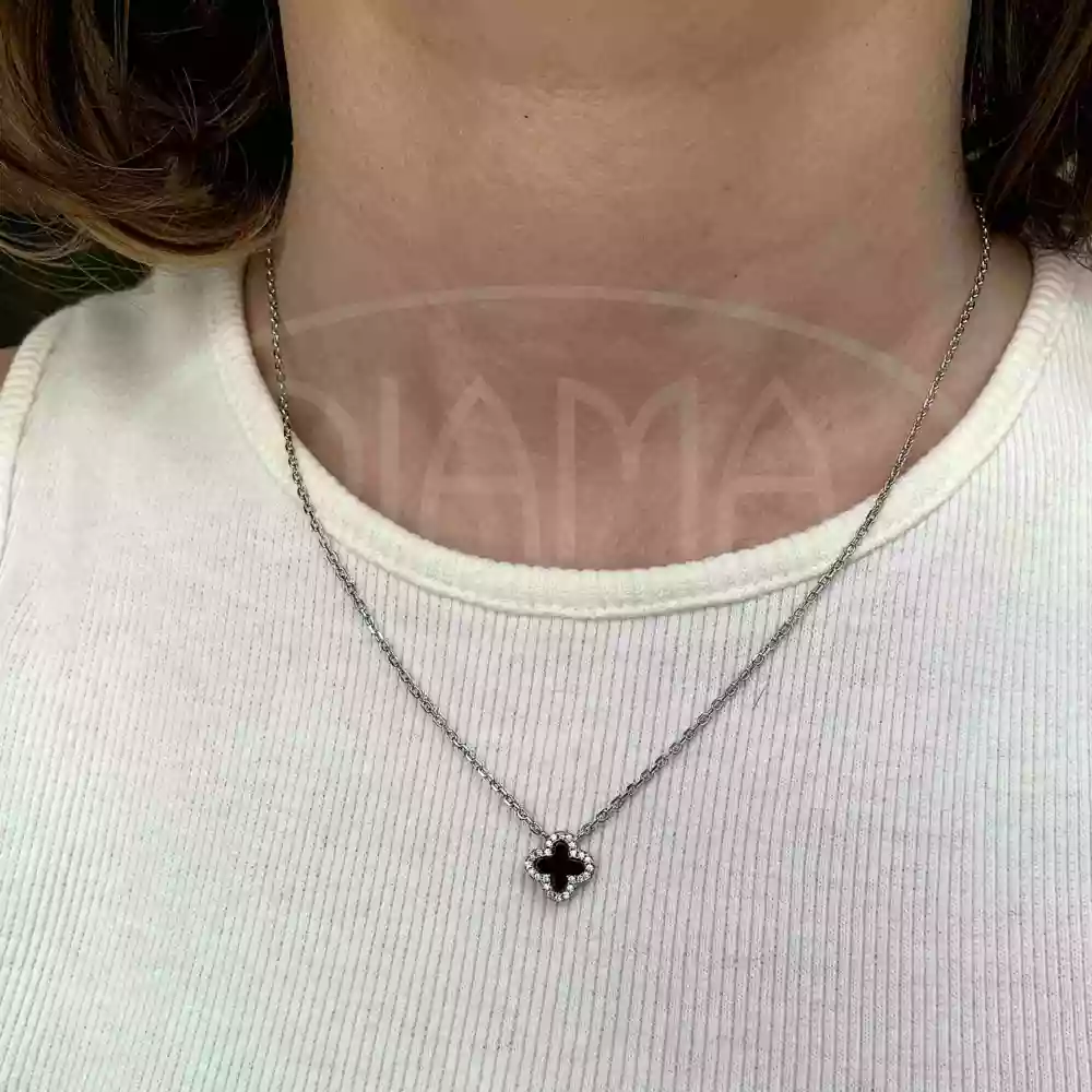 Срібние кольє з "Клевером" фото 2