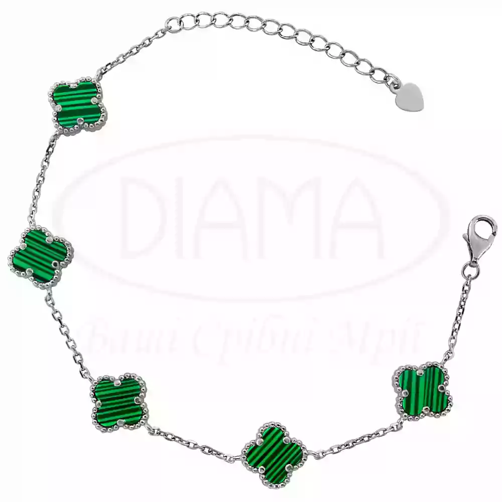 Браслет срібний з Малахітом фото 1