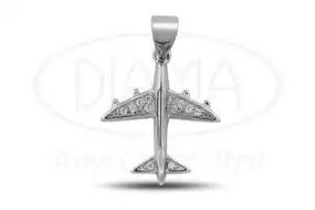 Підвіска срібна "Літак"