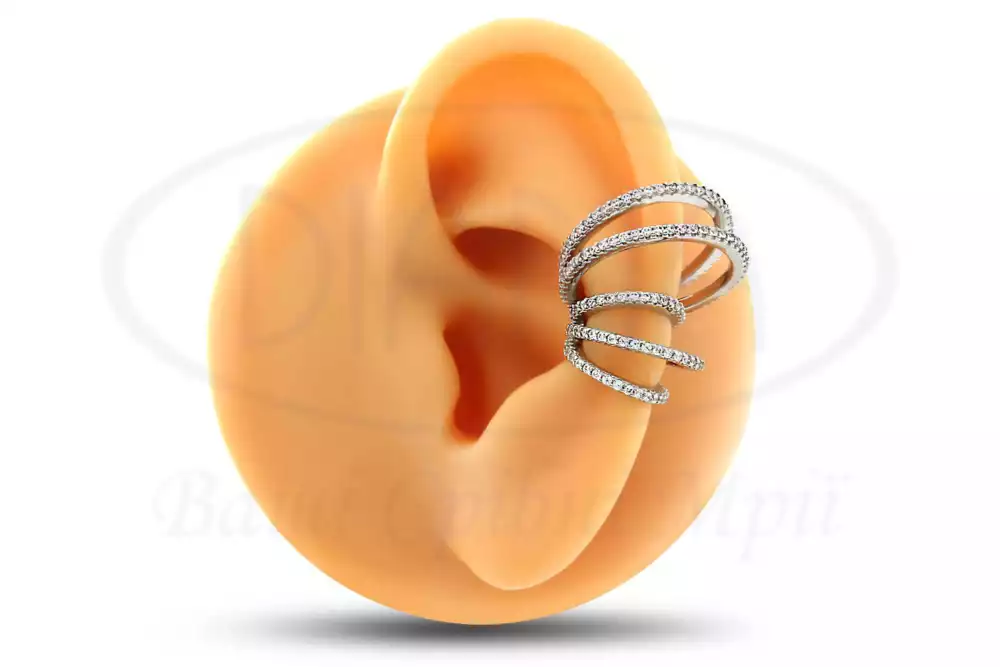 Сережка срібна фото 1