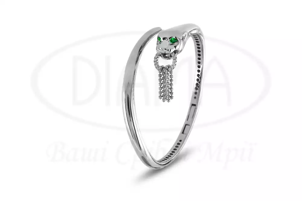 Браслет срібний "Пантера" фото 1