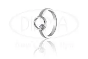 Срібна каблучка з цирконом