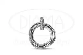 Срібна підвіска з цирконом