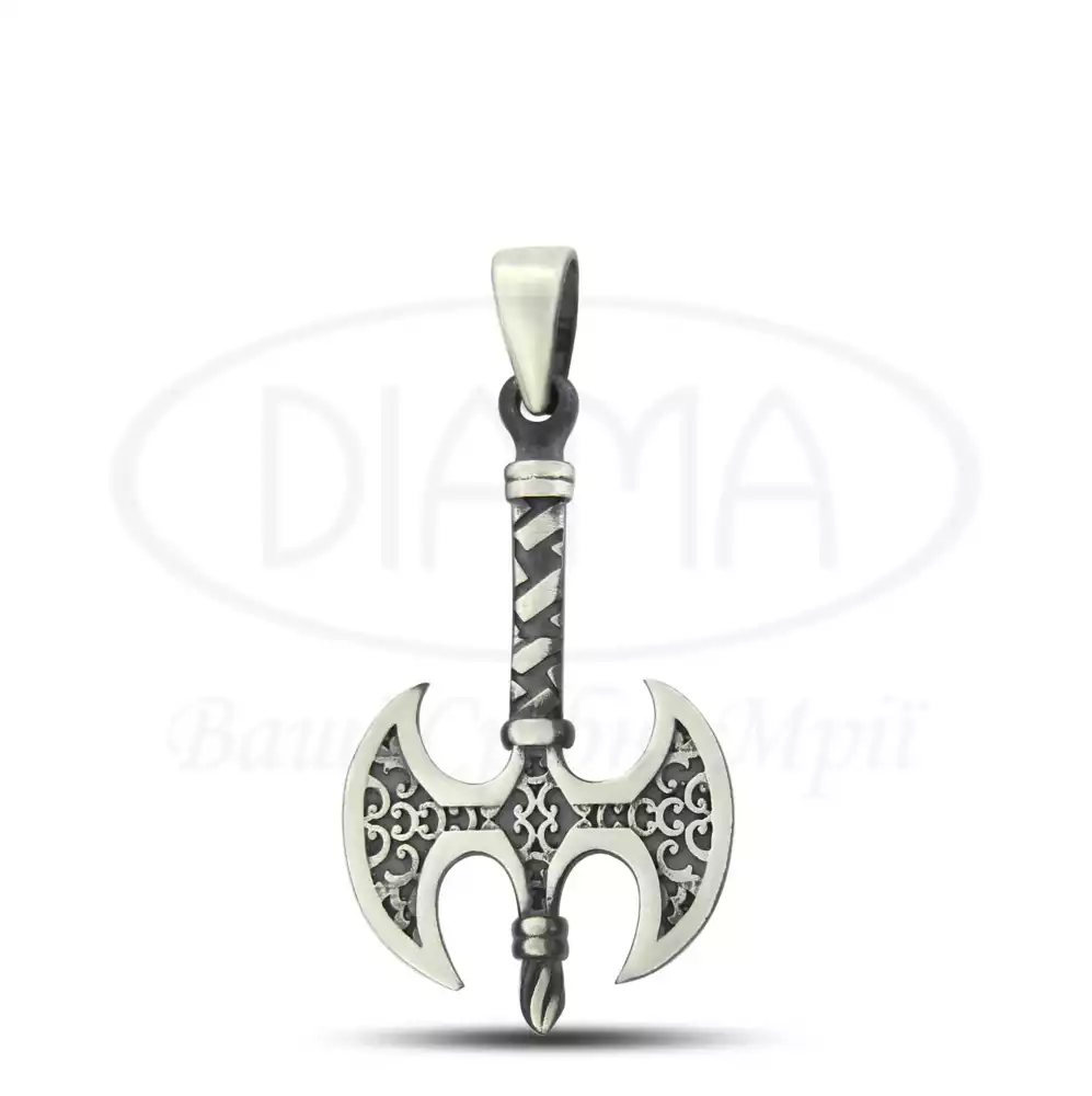 Срібна підвіска "Подвійна Сокира" фото 1