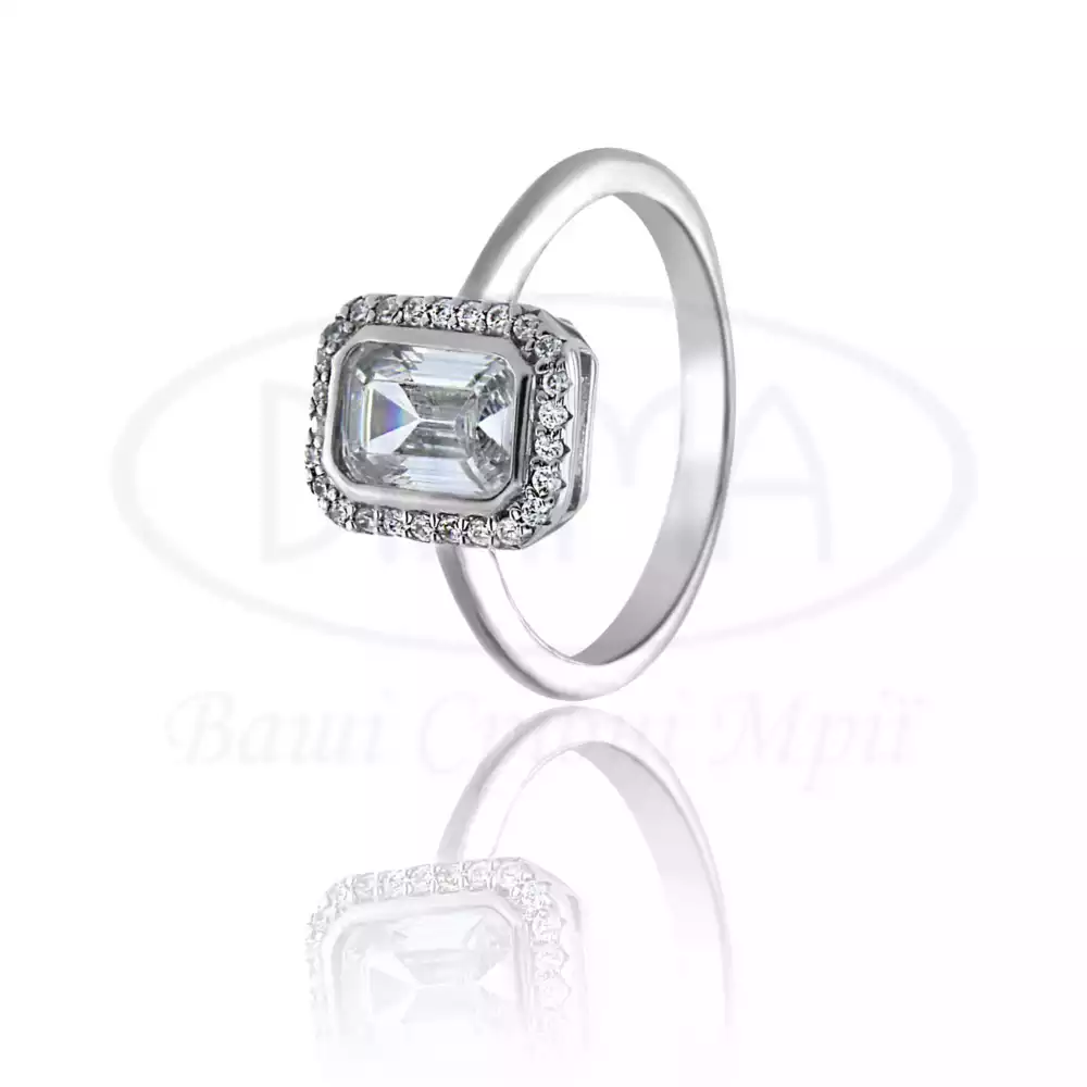 Срібна каблучка з Цирконом фото 1