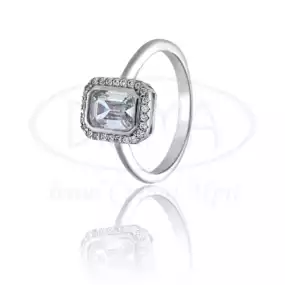 Срібна каблучка з Цирконом