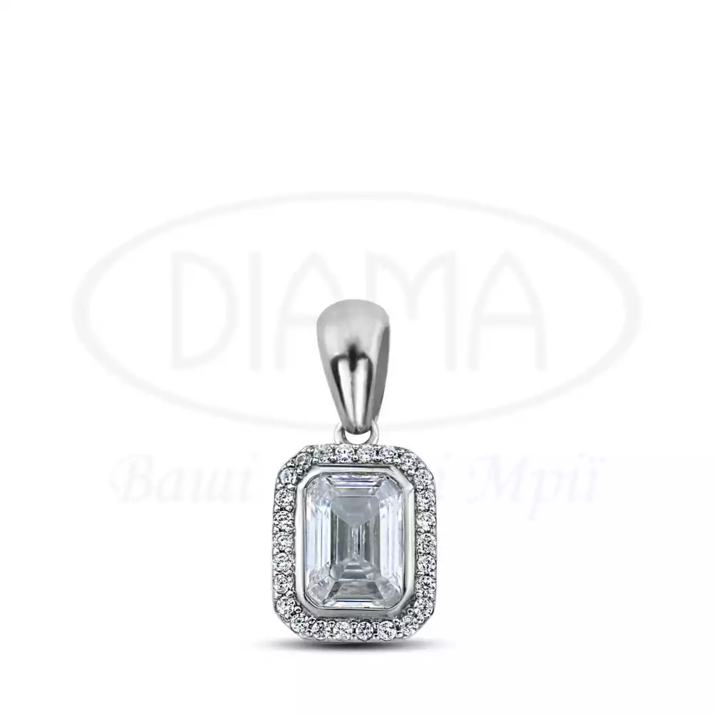 Срібна підвіска з Цирконом фото 1