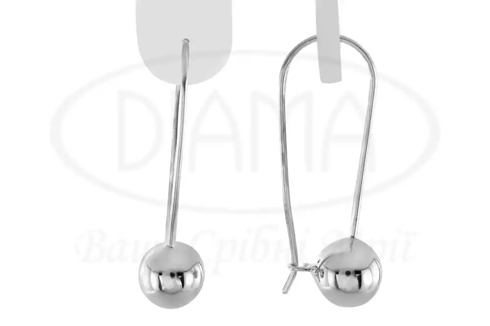 Срібні сережки "Кулька" фото 1