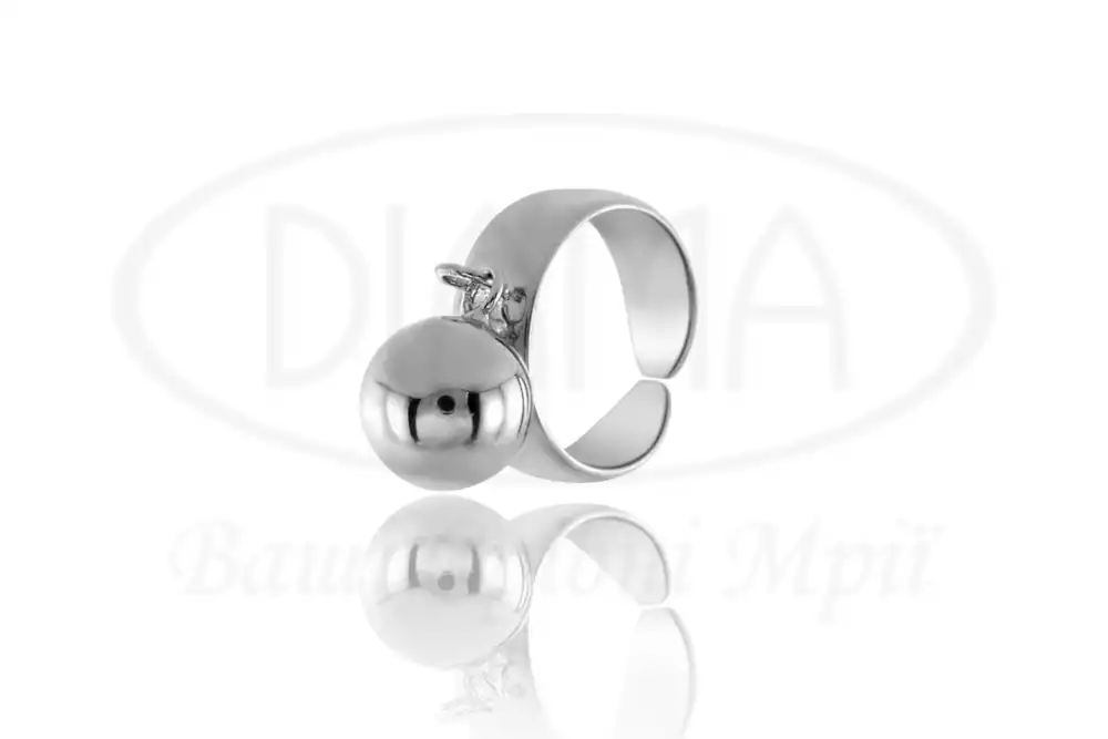 Срібна каблучка "Кулька" фото 1