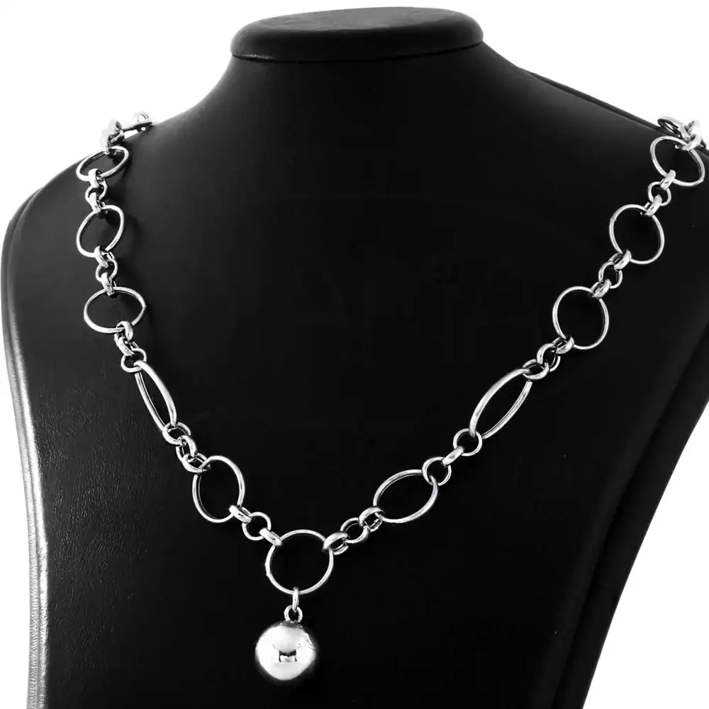 Срібне кольє "Кулька" фото 1