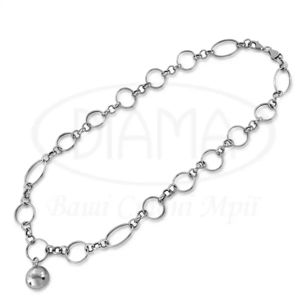 Срібне кольє "Кулька" фото 2