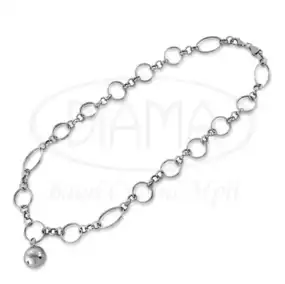 Срібне кольє "Кулька"