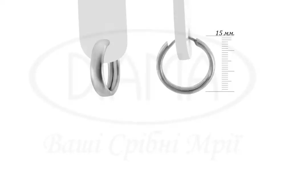 Сережки срібні фото 1