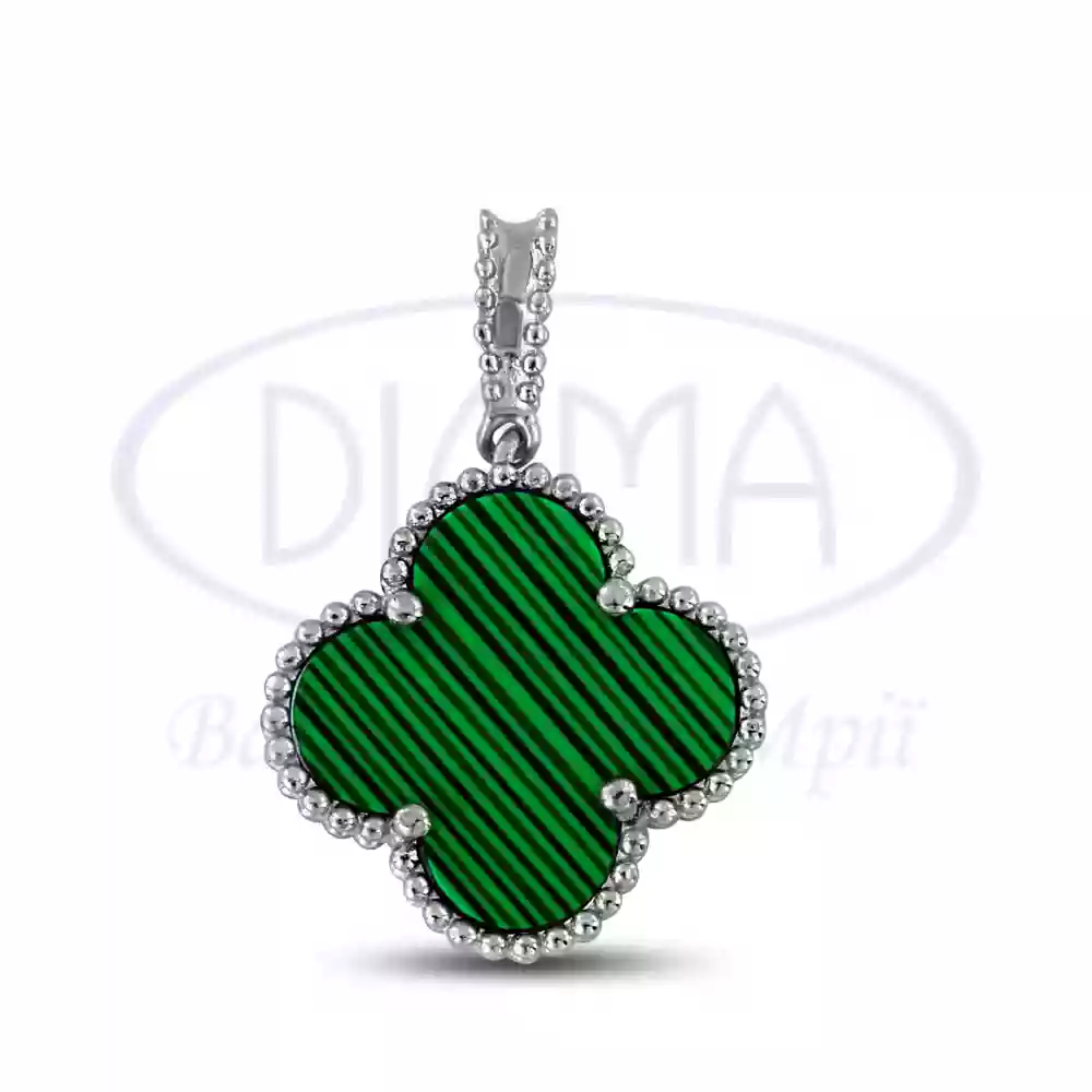 Срібна підвіска з Малахітом фото 1