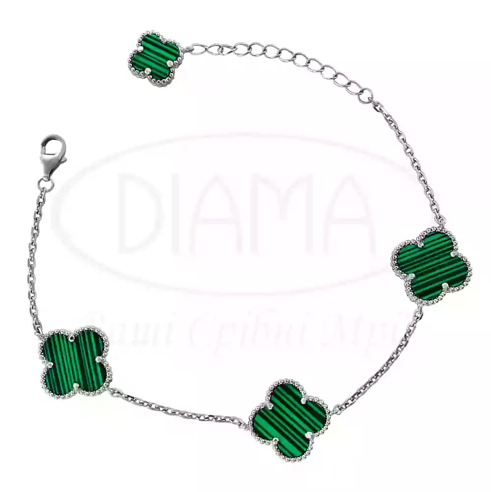 Браслет срібний з Малахітом фото 1