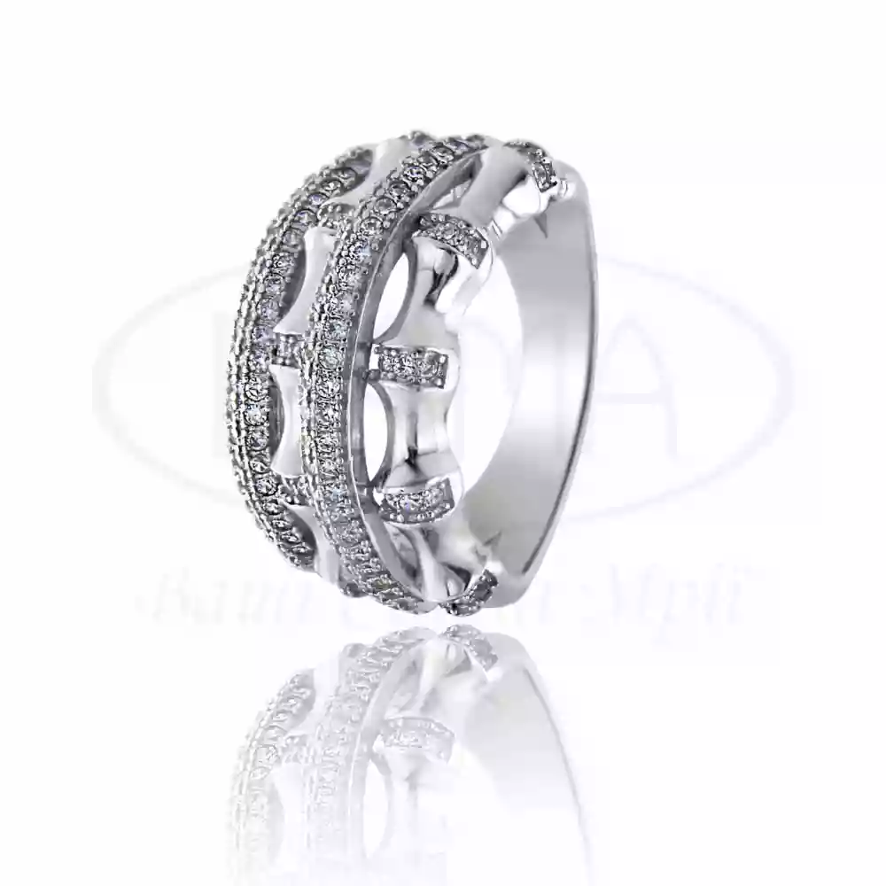 Срібна каблучка з цирконом фото 1