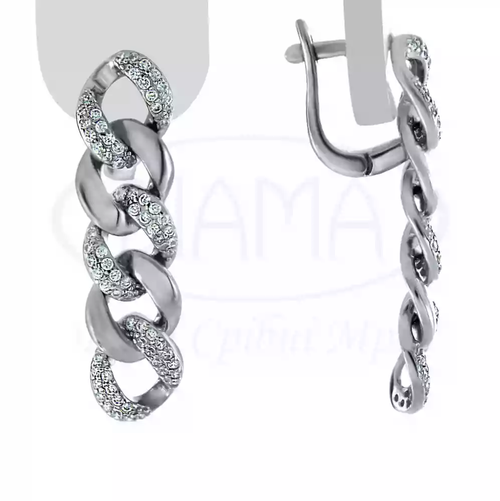 Сережки срібні фото 1