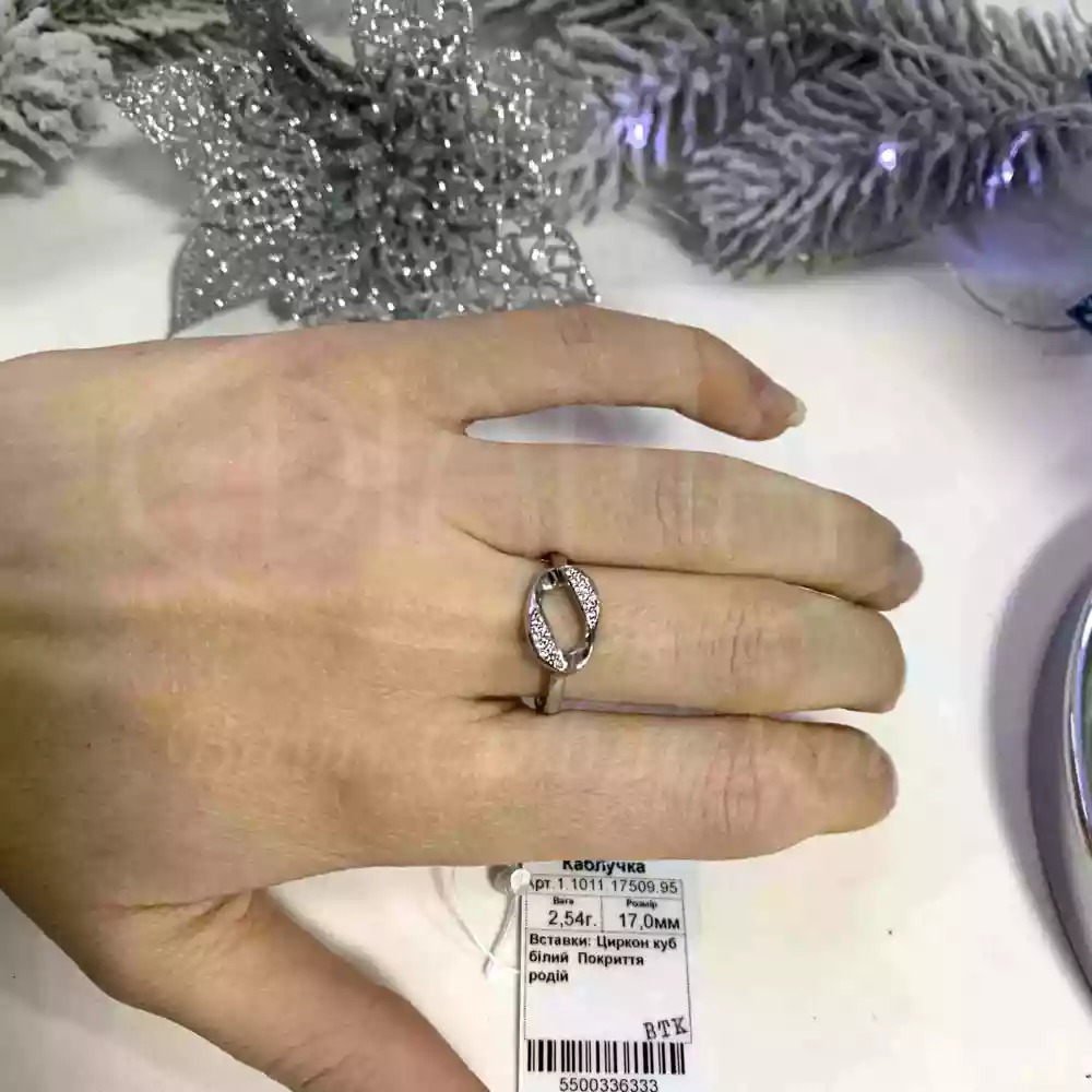 Каблучка срібна фото 2