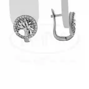 Срібні сережки з Цирконом