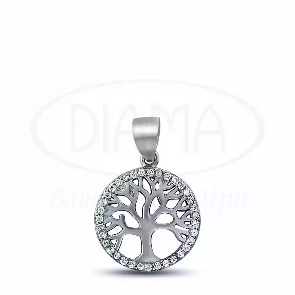 Срібна підвіска з Цирконом фото 1