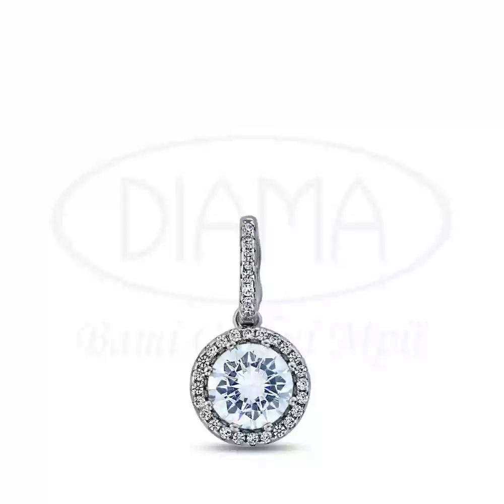 Підвіска срібна з цирконом фото 1