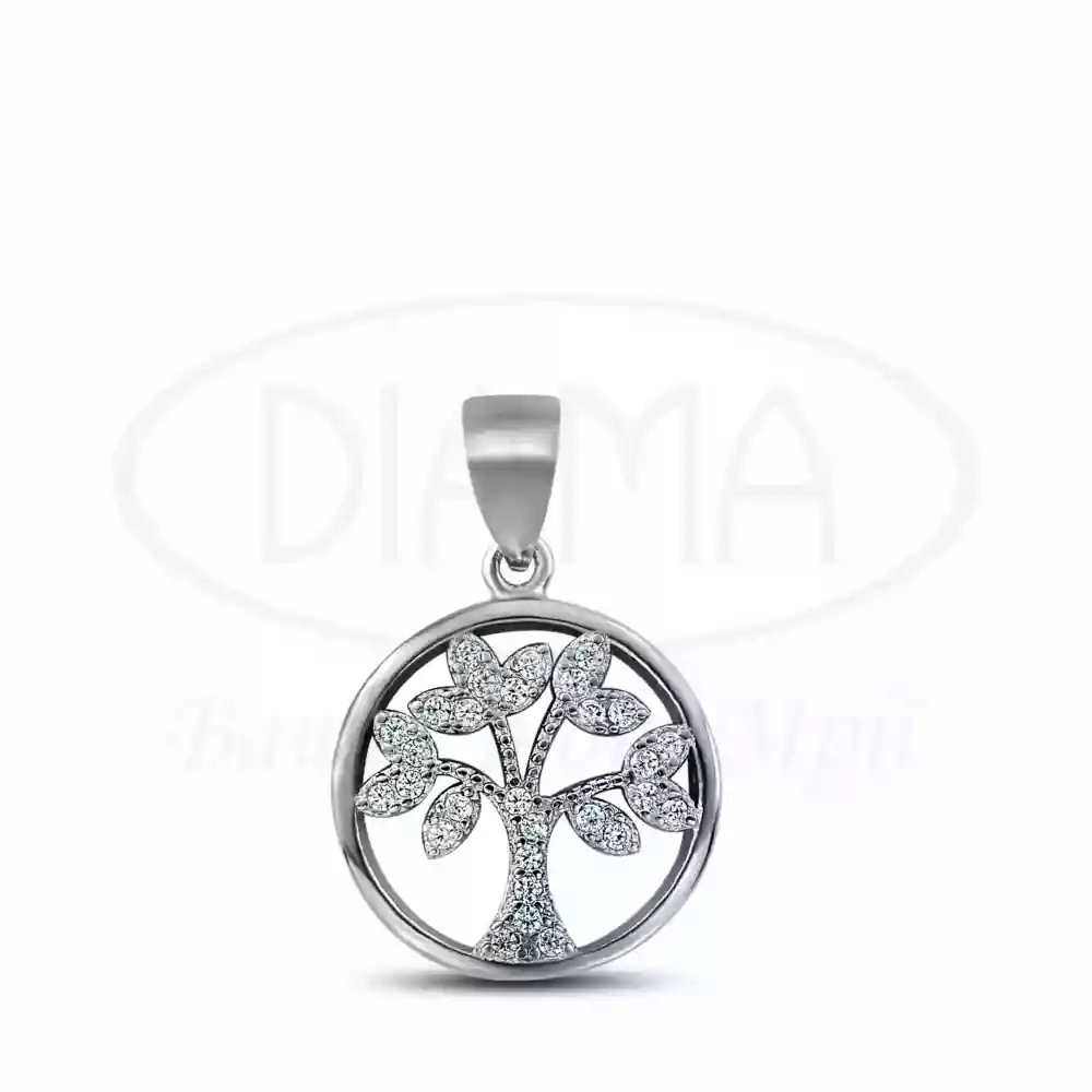 Срібна підвіска з Цирконом фото 1
