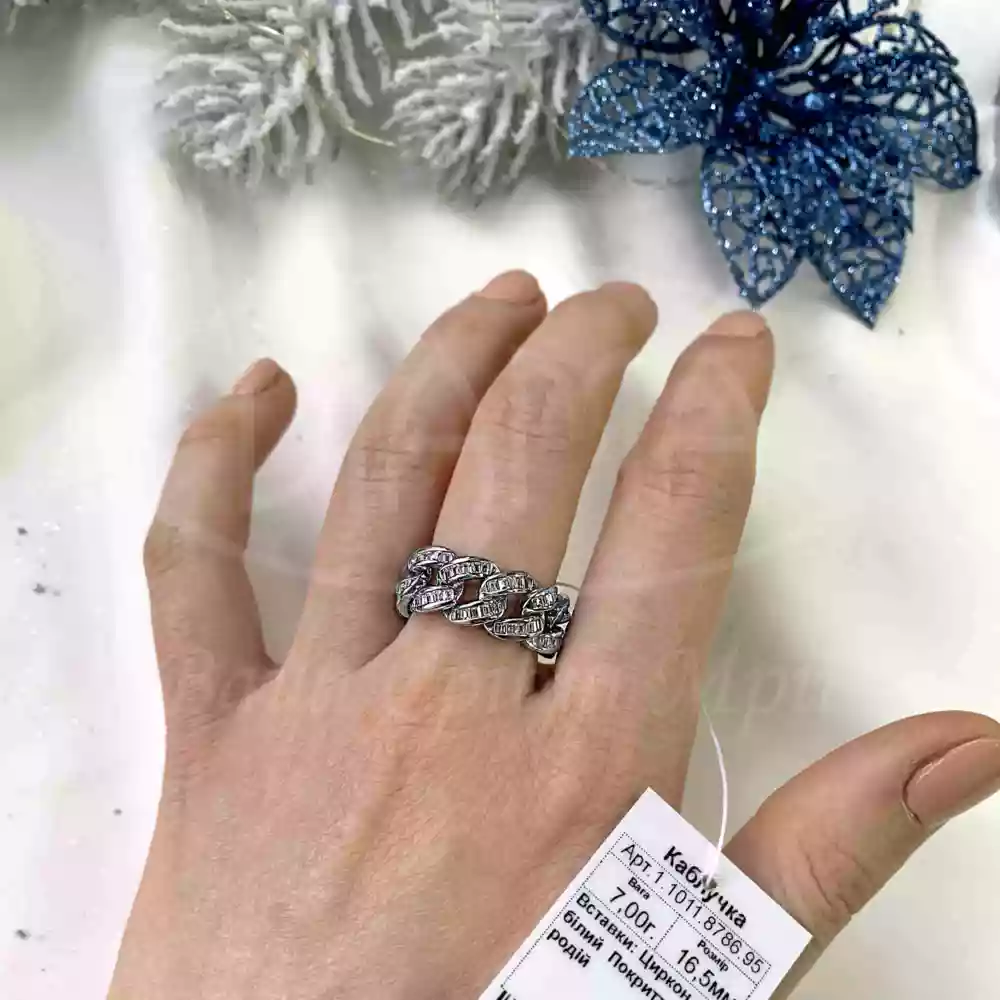 М'яка срібна каблучка фото 3