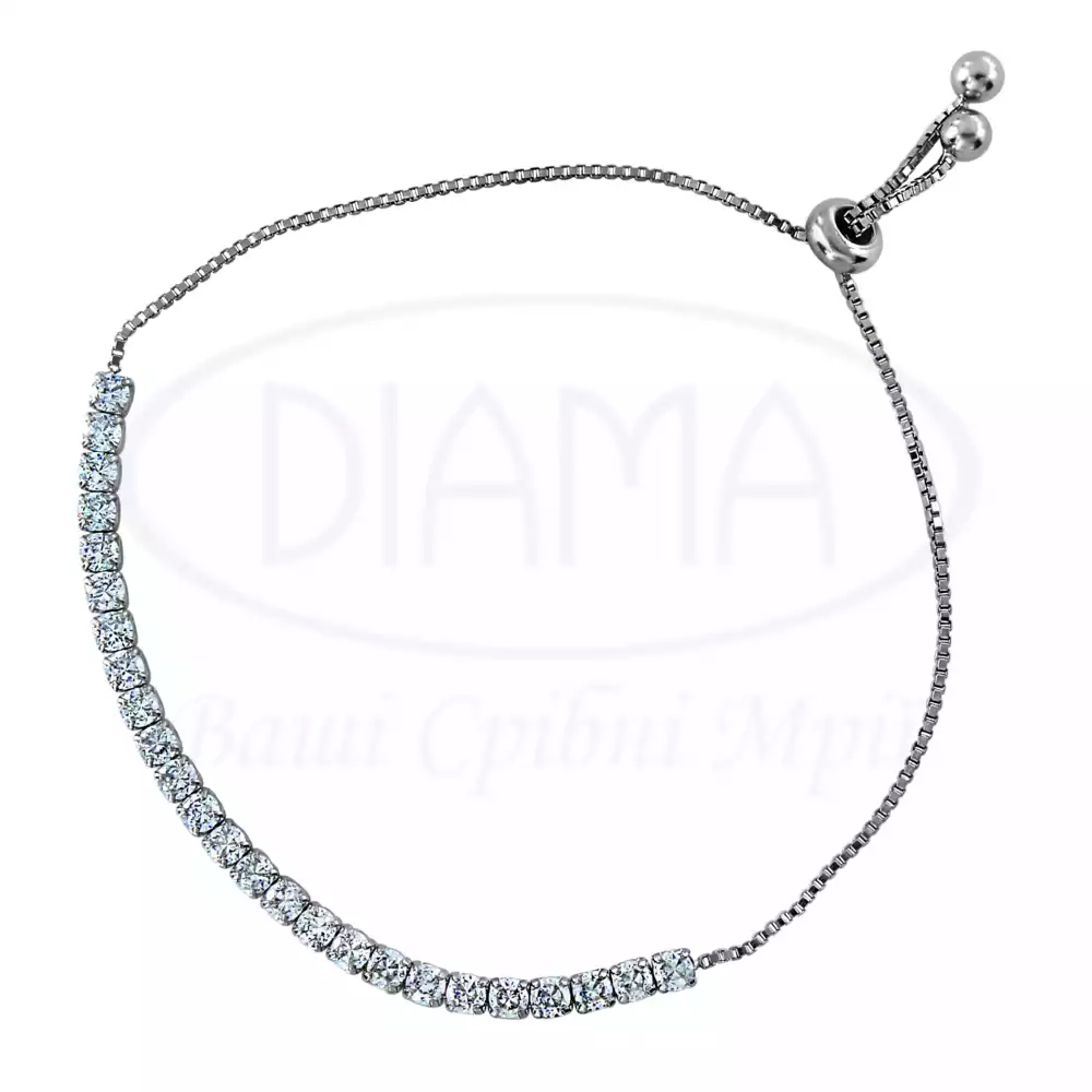 Браслет срібний з Цирконом фото 1