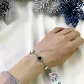 Срібний браслет "Годиник"