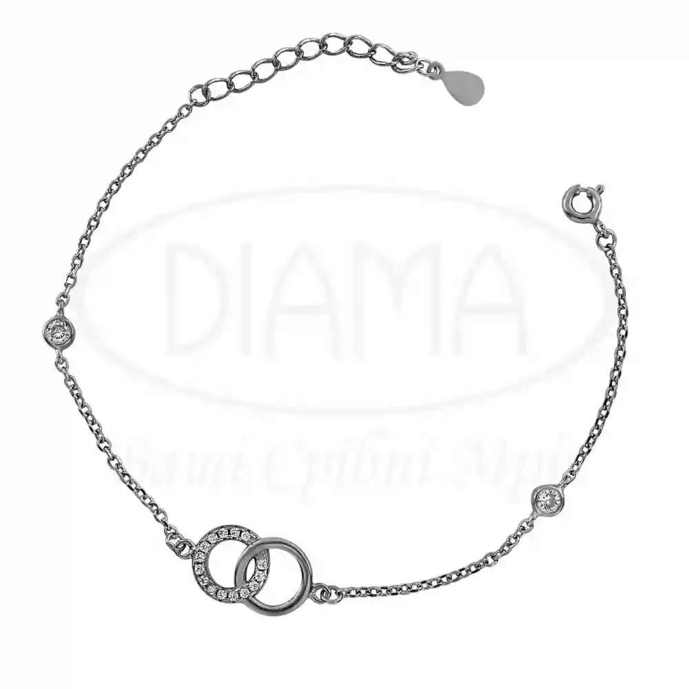 Срібний браслет з Цирконом фото 1