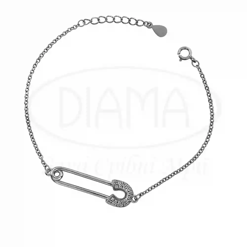 Срібний браслет "Булавка" фото 1