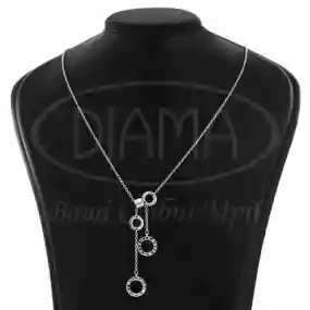 Срібне кольє "Годинник"