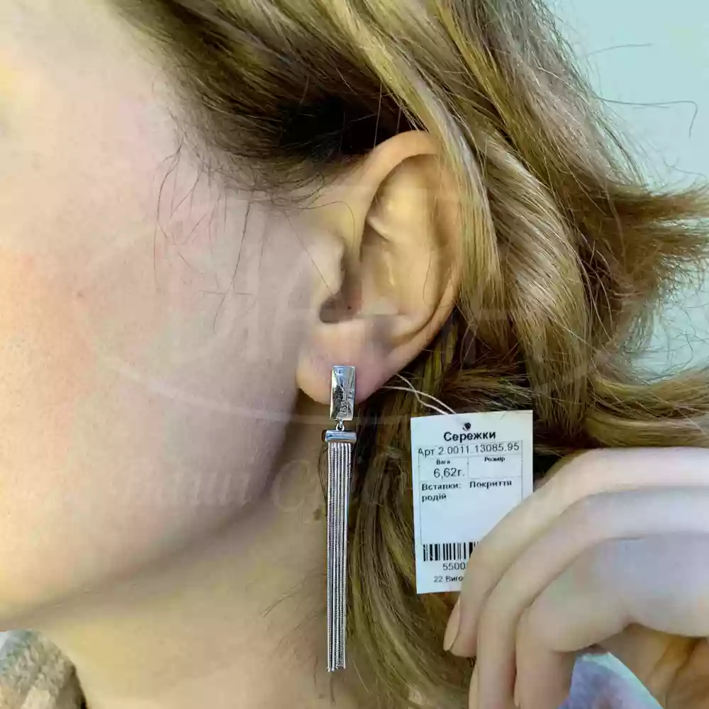 Срібні сережки фото 1