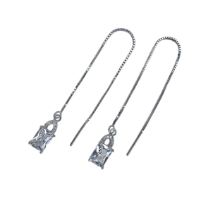 Срібні сережки протяжки