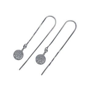 Срібні сережки протяжки