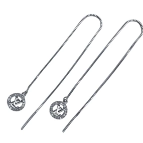 Срібні сережки протяжки