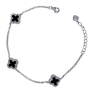 Браслет срібний з Оніксом