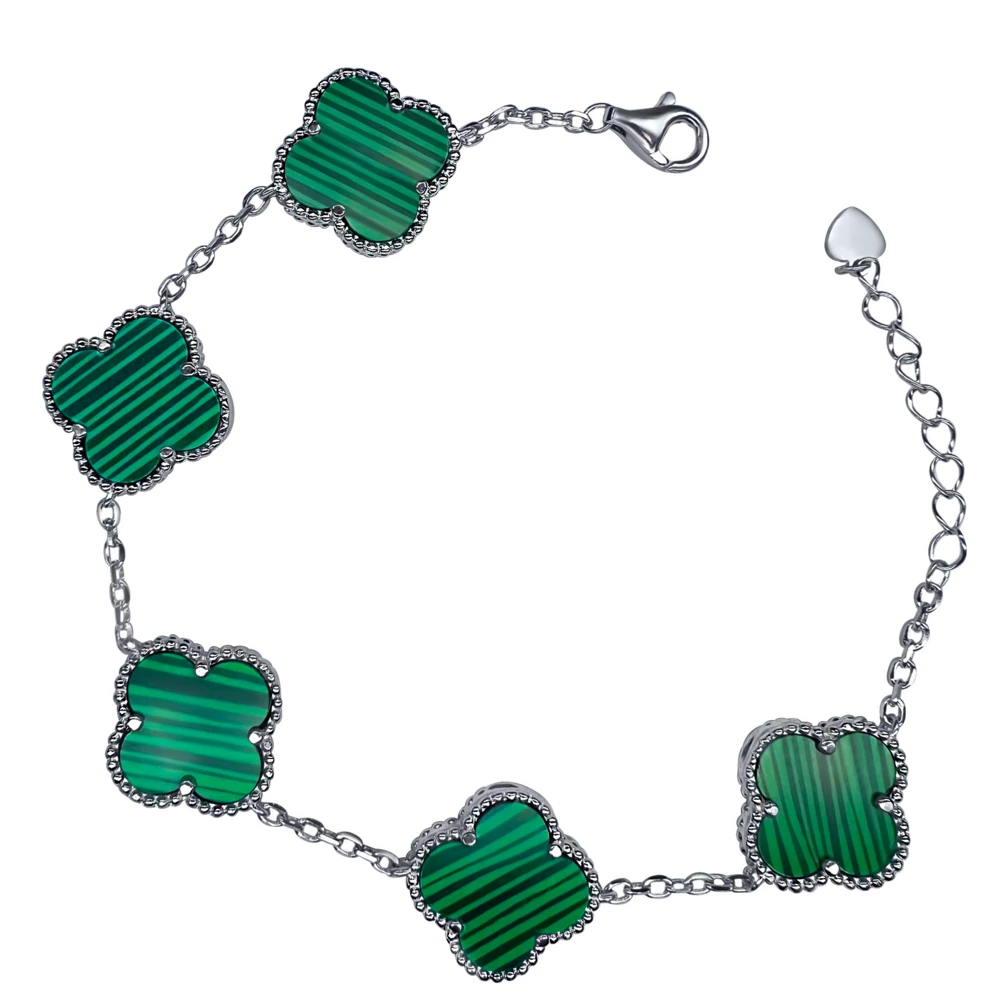 Браслет срібний з Малахітом фото 1