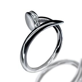 Каблучка срібна "Цвях"